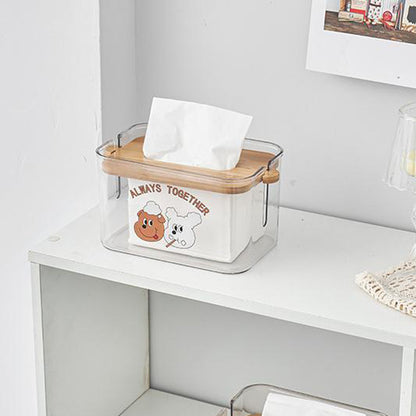 Pattern Transparent Tissue Box