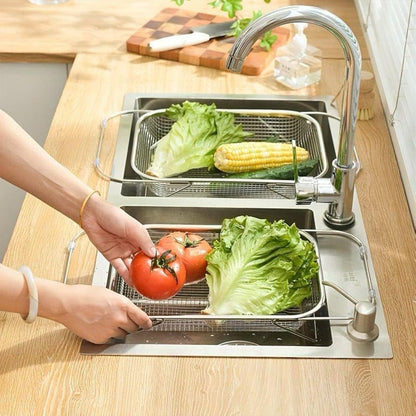 Stainless Steel Over The Sink Strainer Basket
