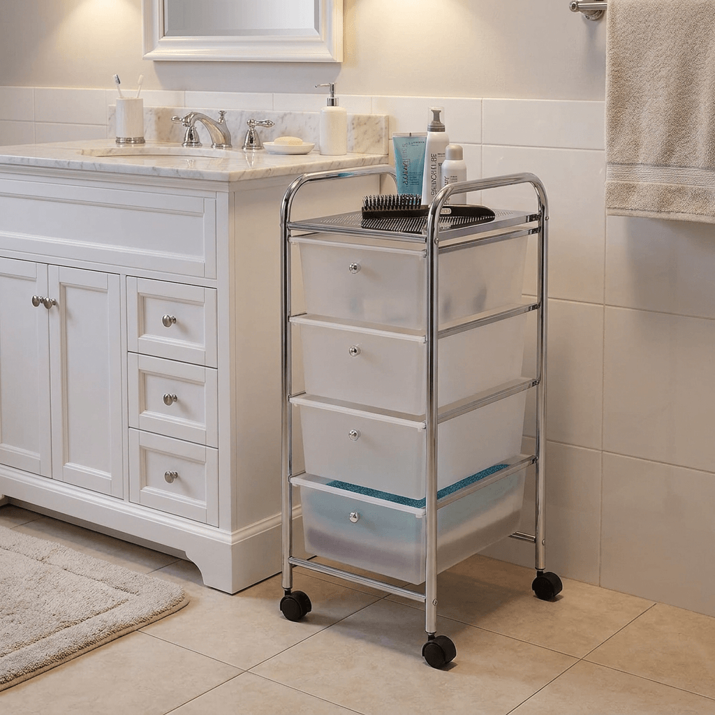 Wenko Household and Bathroom Trolley "MESSINA"