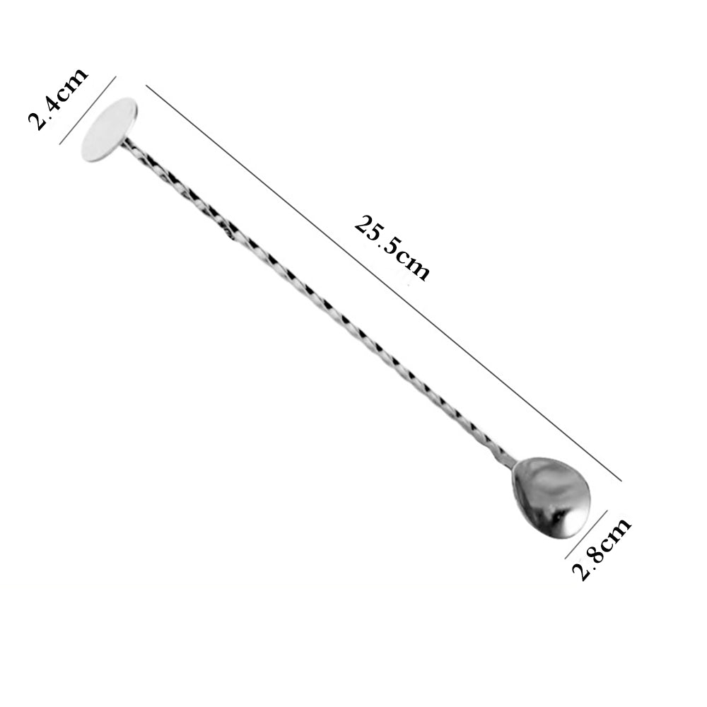 Danny Home Stainless Steel Cocktail Spoon 25.5cm for Bar-Tending