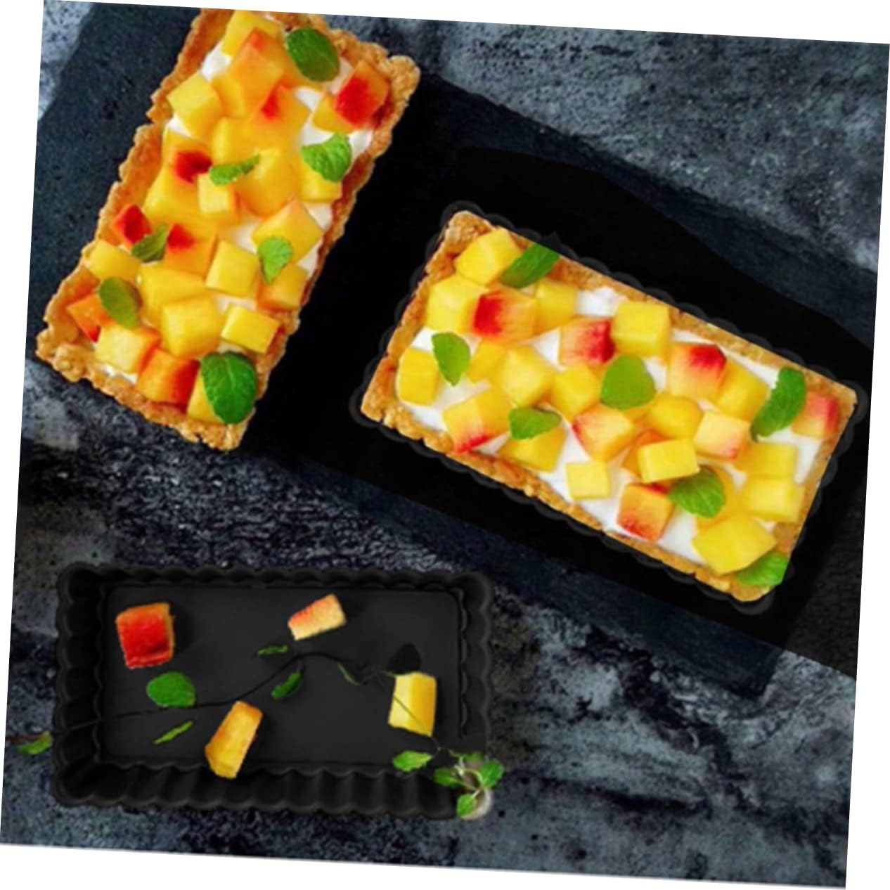 Danny Home 1-Pcs Carbon Steel Premium quality , Non-stick Detachable Mini Rectangular Loaf Pan 11.4cm