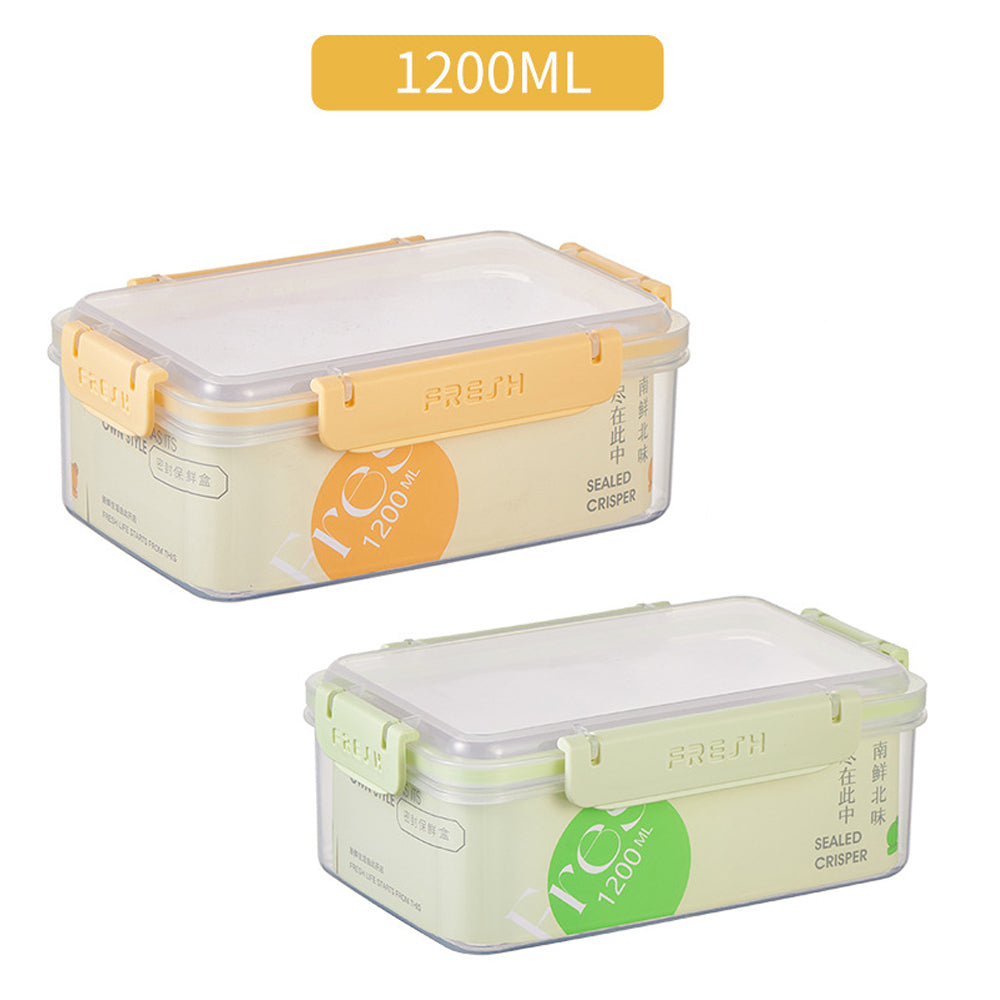 Microwave plastic Food Storage With Smart Lock Lids 1200ml