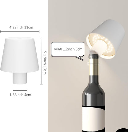 Danny Home Rechargeable Touch Bottle Lamp 3 Color LED