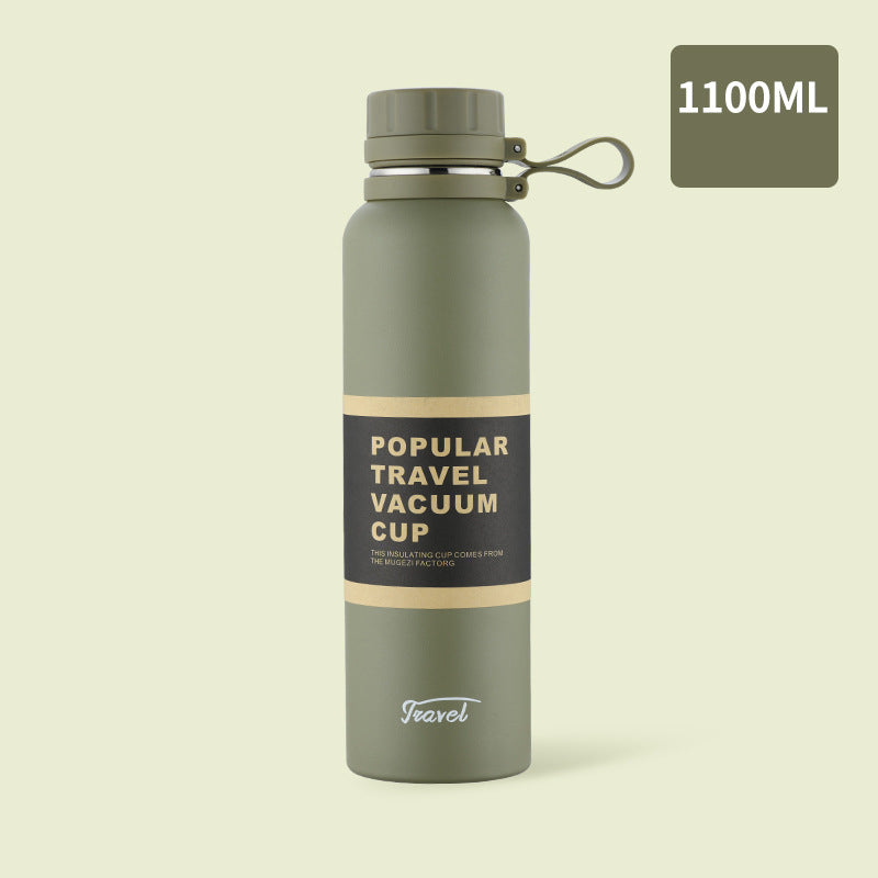 1100-ml Portable Stainless Steel Insulation Pot Spray Plastic with Handle