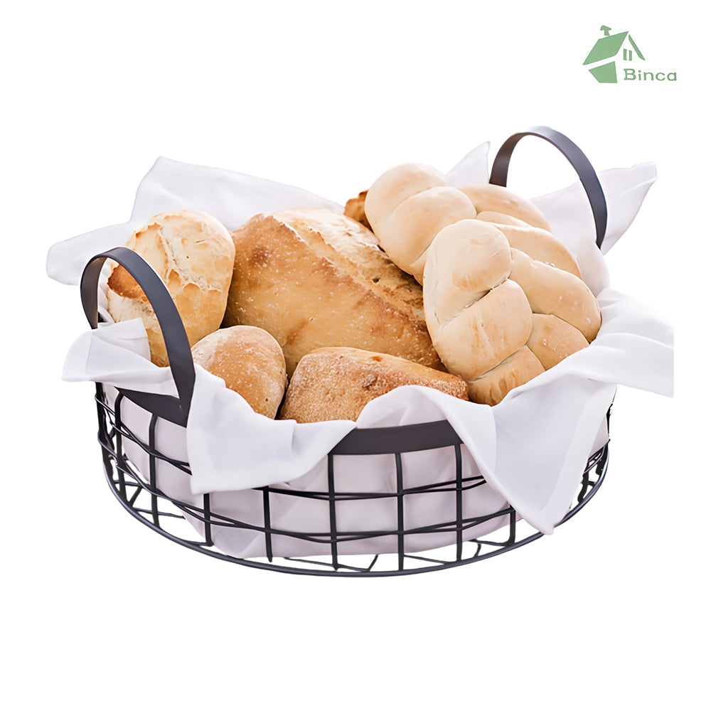 Binca Fruit &amp; Vegetable Table Basket with Beige Handle