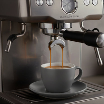 Danny Home 6-Pcs Ceramic Espresso Cup And Saucer Set 100ml