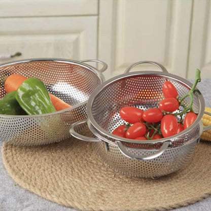 Vegetable Strainer Stainless Steel Colander with Handle