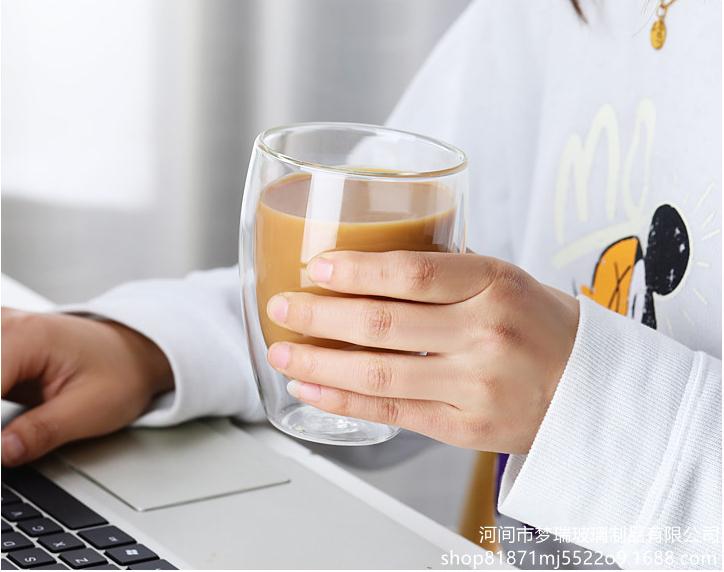 450ml Double Glass Cup (D8.50 x H15)CM ( FR-13 )