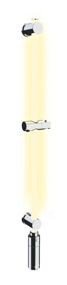 Wenko LED Shower Rail – Award-Winning RGB & Warm White Illuminated Rod with Remote