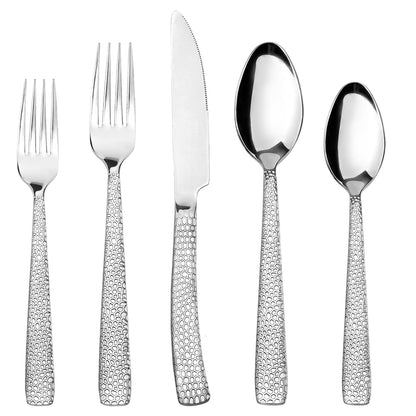 PROUD 5-Pieces Brilliant Stainless Steel 304 Silverware Tableware Cutlery Set ( 304 )