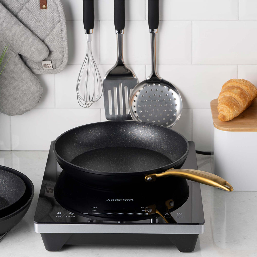 Danny Home Black Non-Stick Frypan Induction 22/24/28 cm