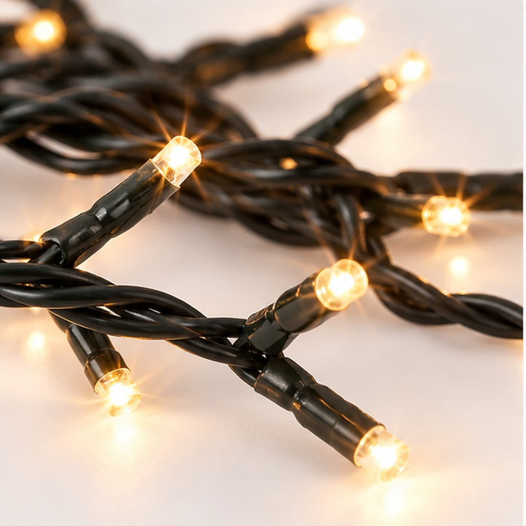 Noël 80 LED Warm White String Lights – 6 m – Indoor & Outdoor