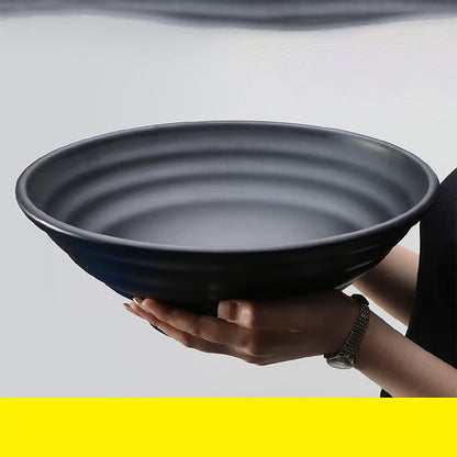Round Bowl Black Melamine Dinnerware