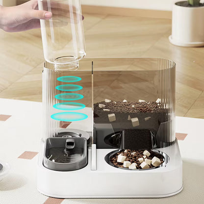 2-in-1 Pet Feeder & Water Dispenser