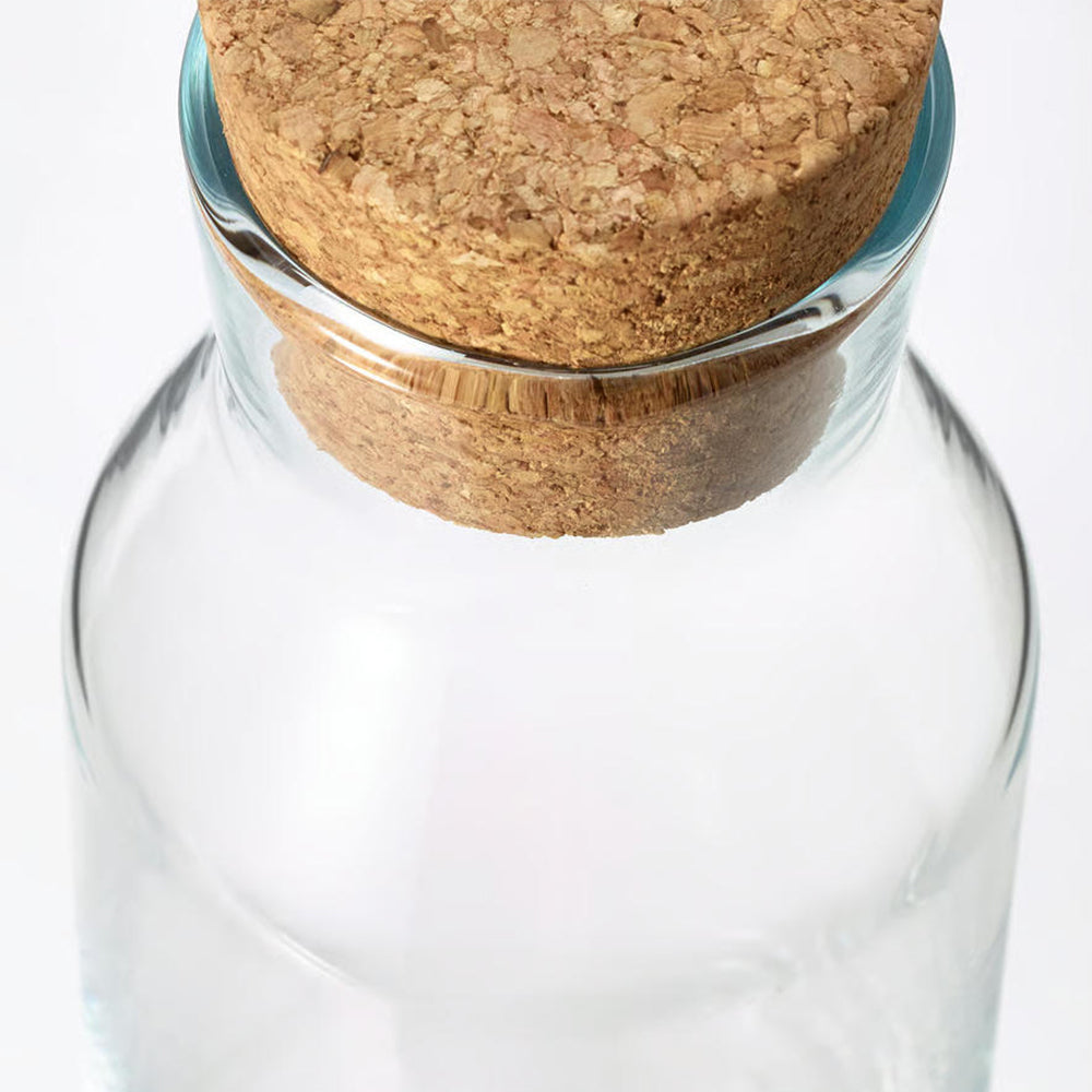 1-Pcs High-Quality Glass Bottle with Cork Lid