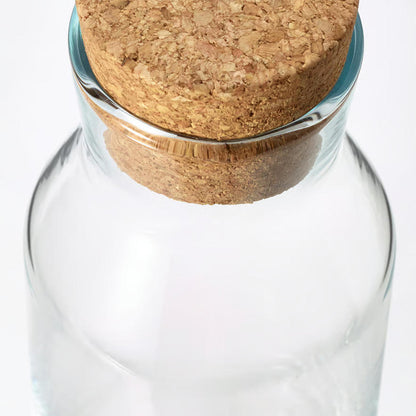 1-Pcs High-Quality Glass Bottle with Cork Lid