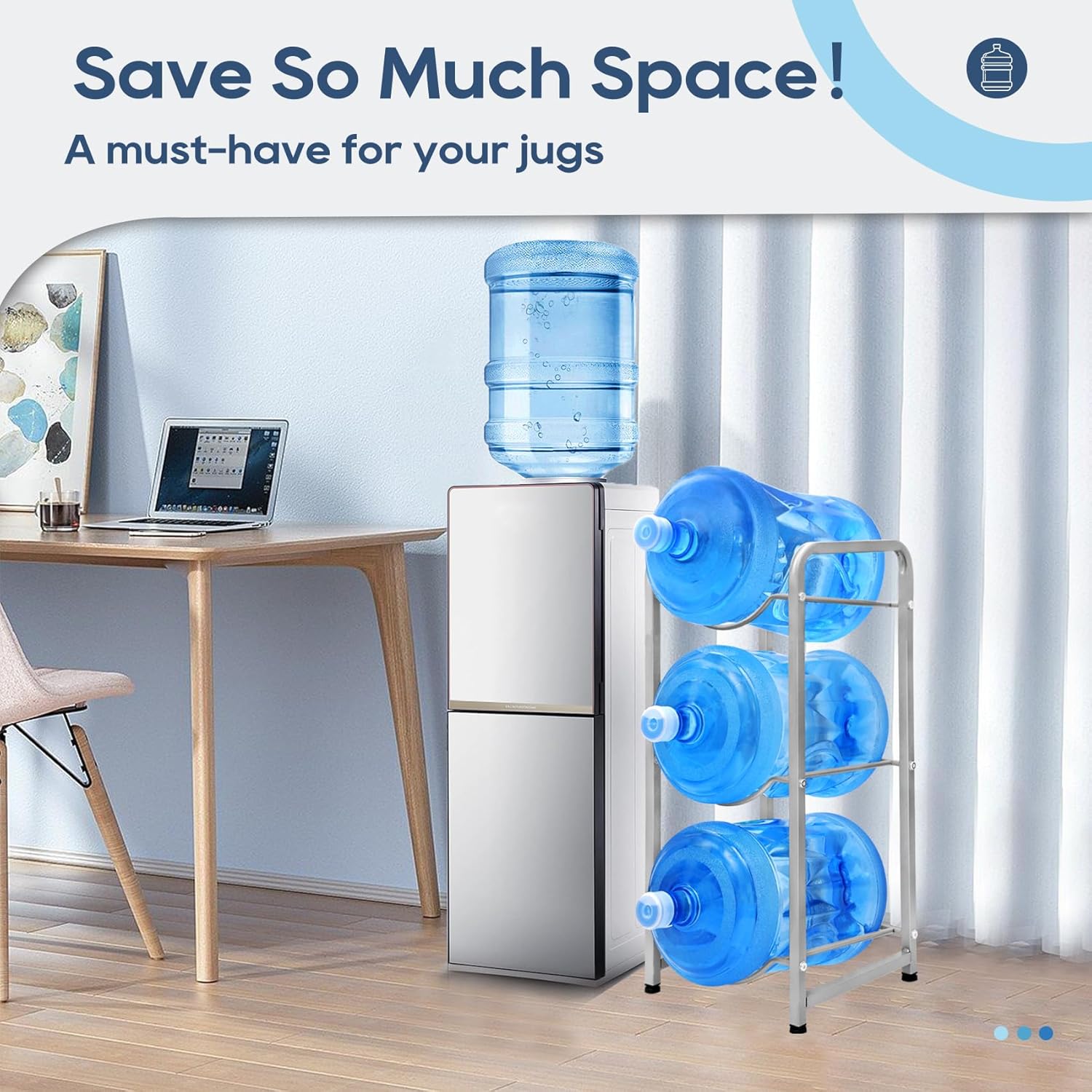 Water Can Stand – Heavy-Duty Metal Rack Organizer