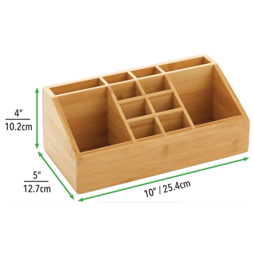 Danny Home Bamboo 12 Compartments Cosmetic Organizer 25cm