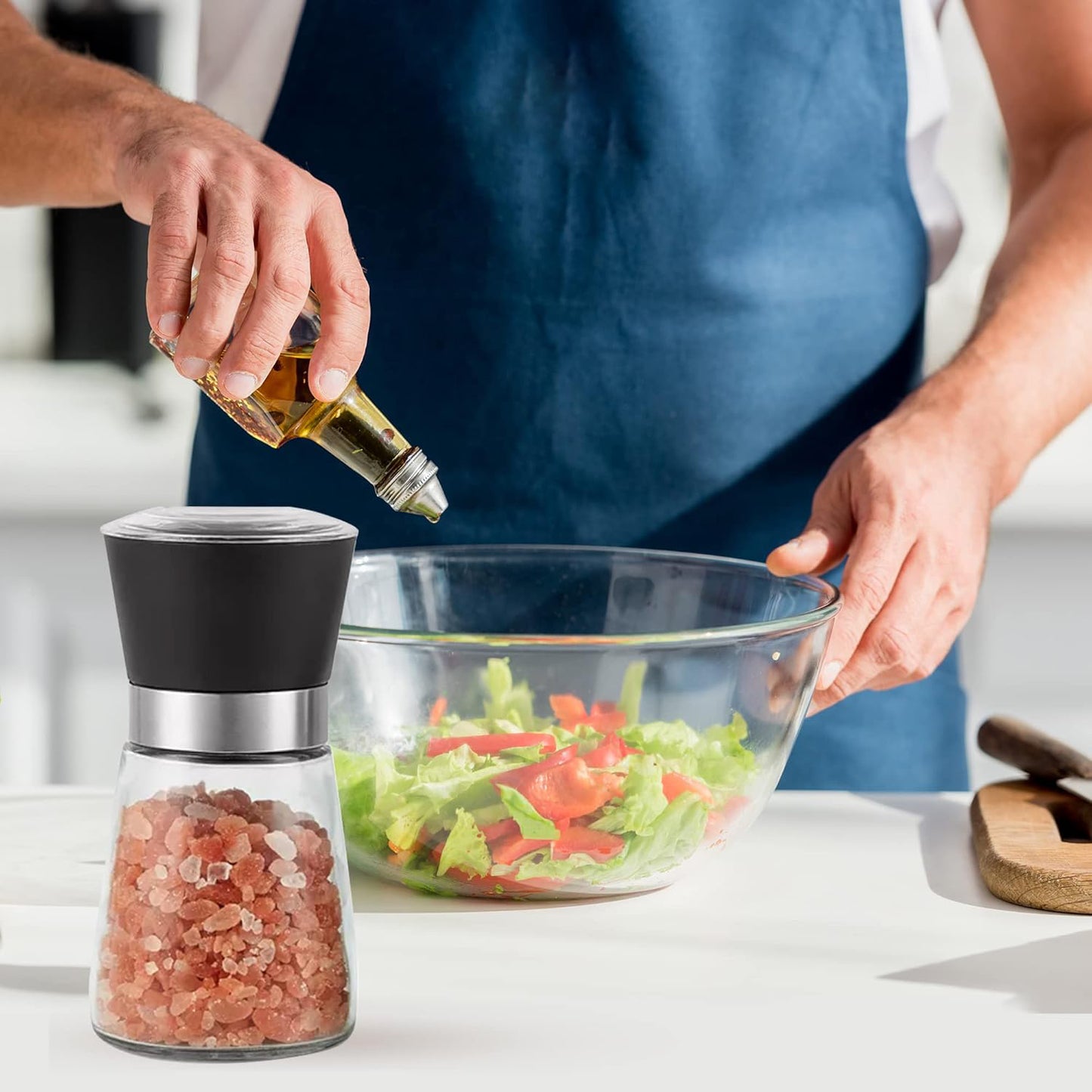 Danny Home Pepper Mill Seasoning Bottle 13-cm Black