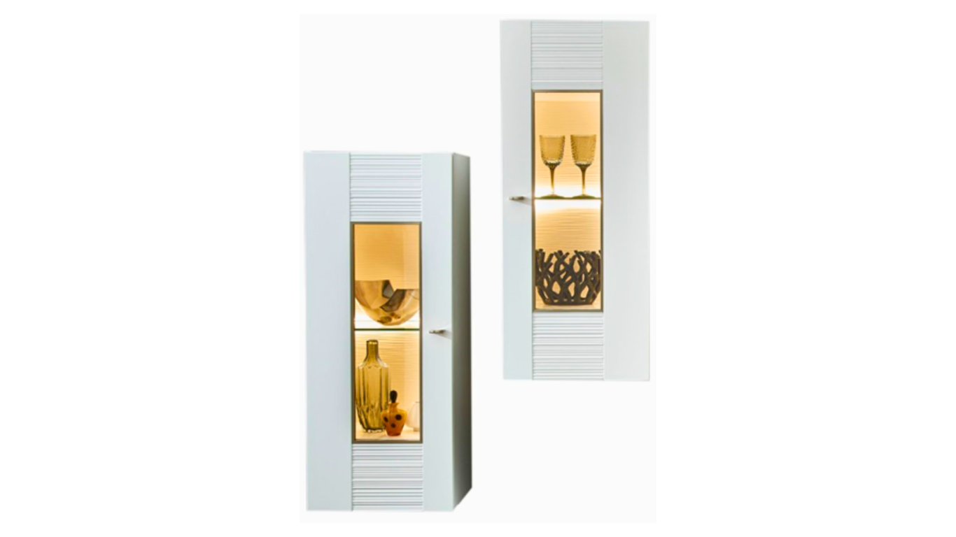 Durban Hanging Cabinet with Light – White | Made in Germany
