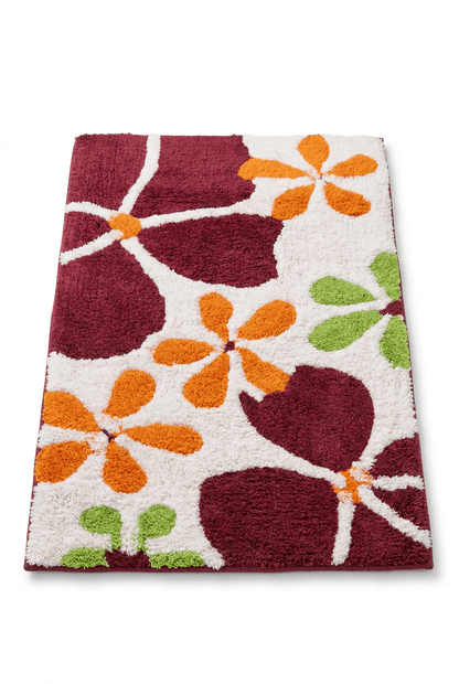 Ridder Floral Cotton Bath Mat