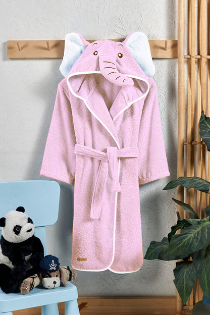 Elephant Pink Bathrobe kids