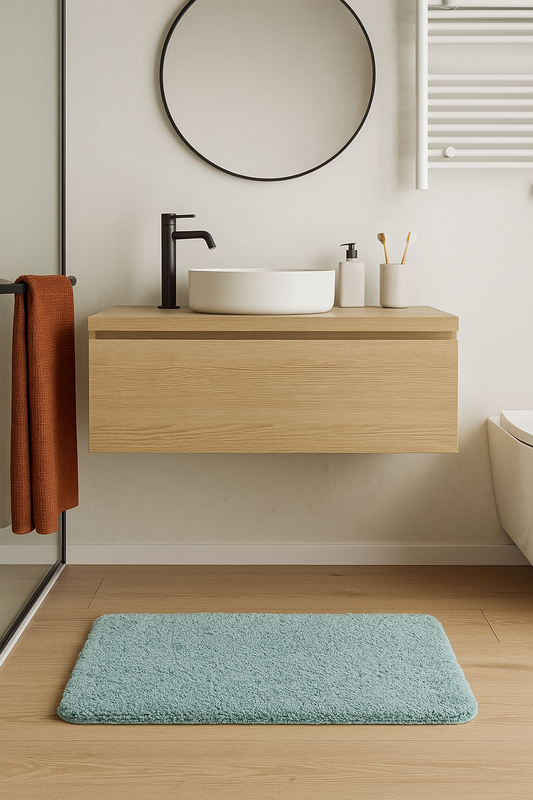 Bath Mat 60 x 90 cm Belize Turquoise by Wenko