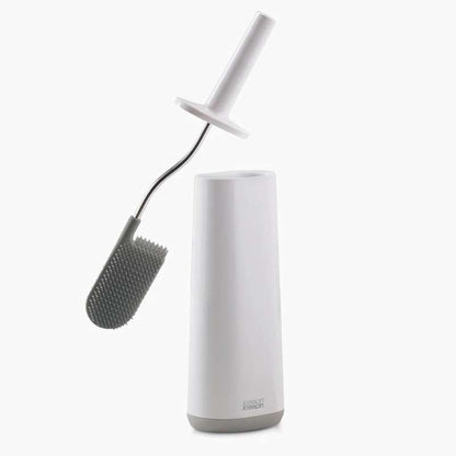 Flex Toilet Brush with Slim Holder Flexible Anti-Drip, Gray By Joseph Joseph