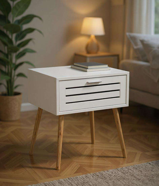 Finja Bamboo Side Table with Drawer by Wenko