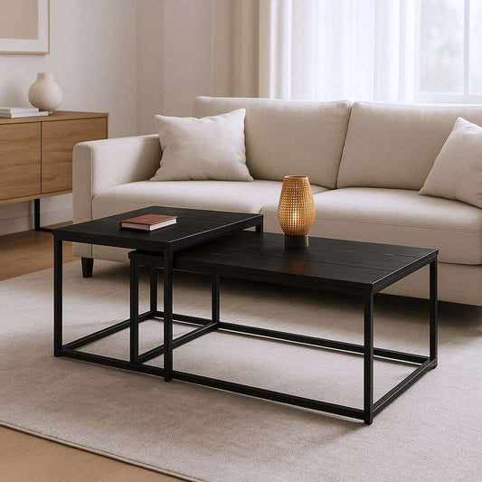 KENO Side Table Set of 2 Marble by Stella Trading - Germany