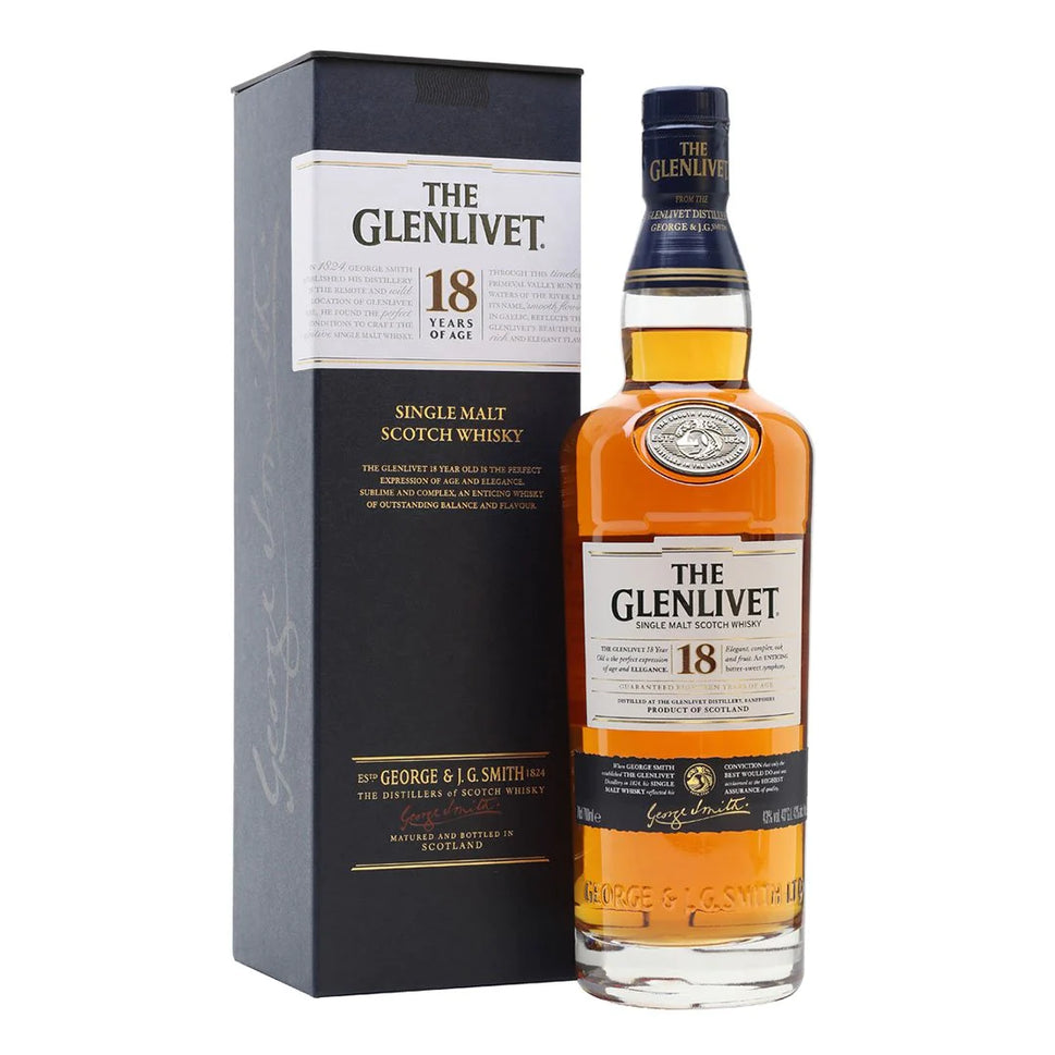 The Glenlivet 18YO Single Malt Whiskey / 700ml