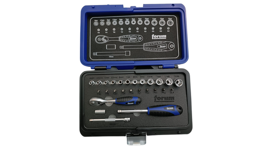 Socket wrench set 1/4" - 26 pcs - by Forum Germany