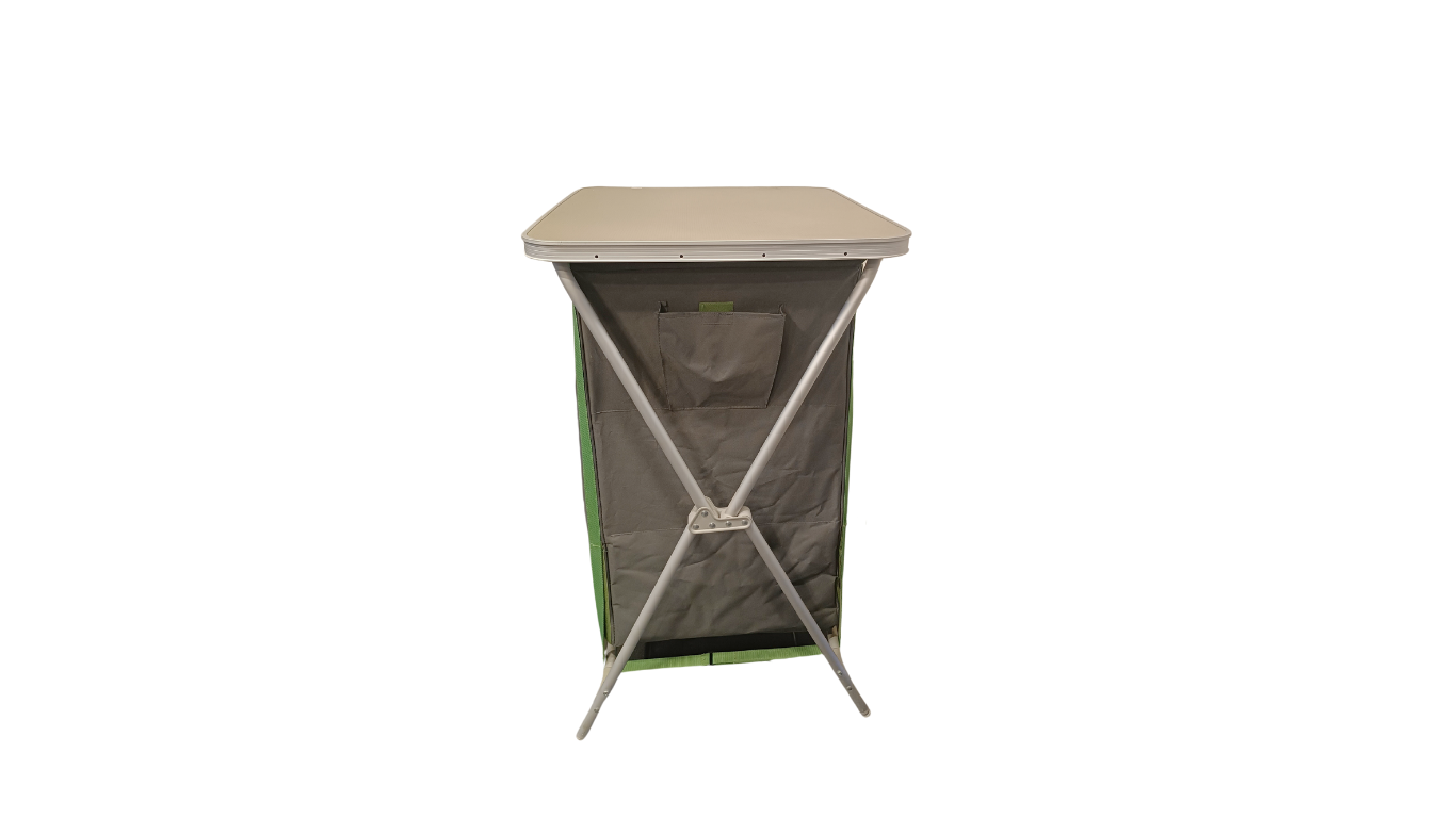Camping shelf with interion space for optimal storage by Crivit