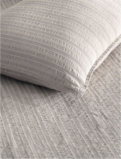 Hygge Vintage Duvet Cover Set - Opal Grey DOUBLE SIZE