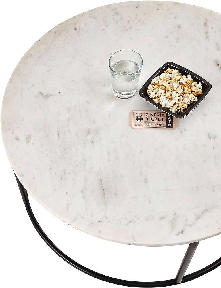 Round Marble Coffee Table by Stella