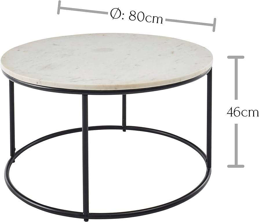 Round Marble Coffee Table by Stella