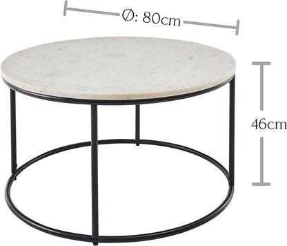 Round Marble Coffee Table by Stella