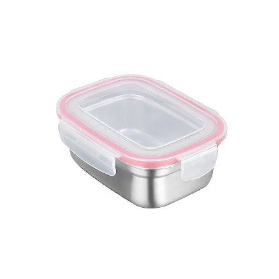 Inox Food Container Titanium 540ml Rect