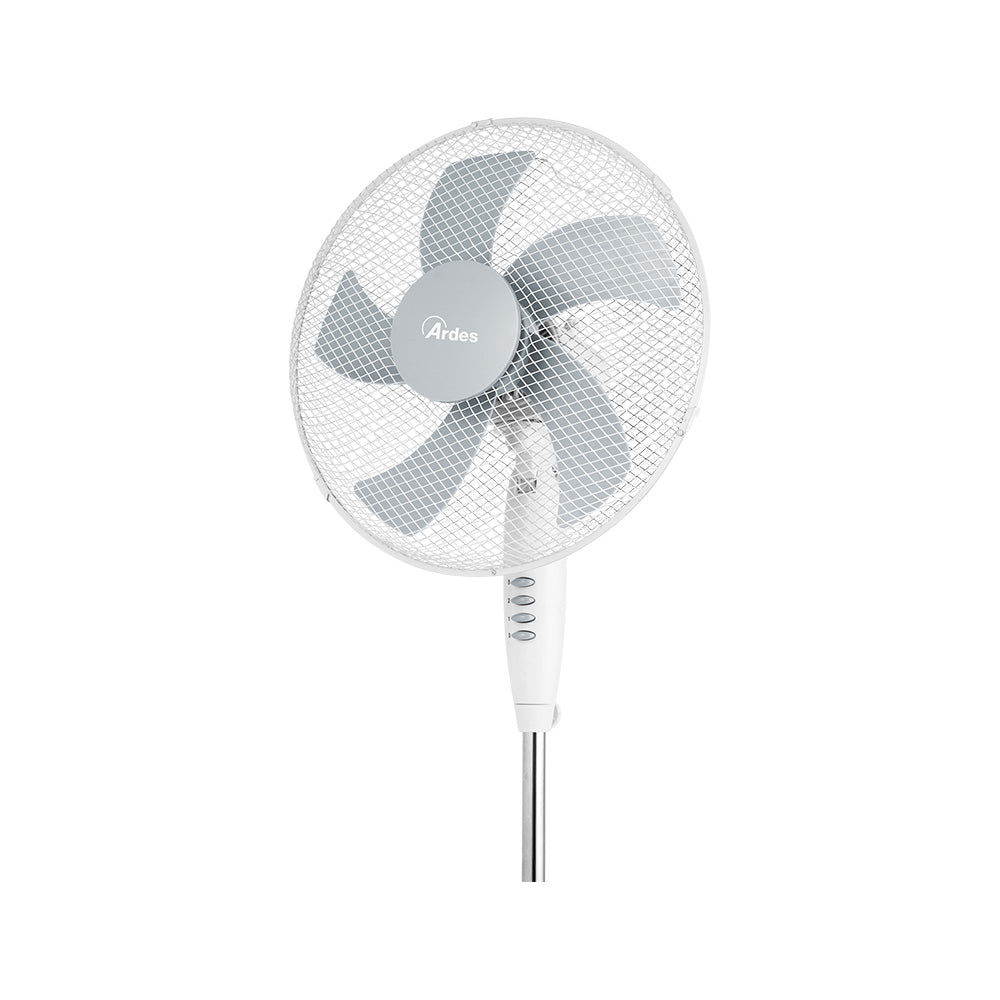 Stand Fan  STEELO, 16",50W, 5 Blades, White AR5ST40PW