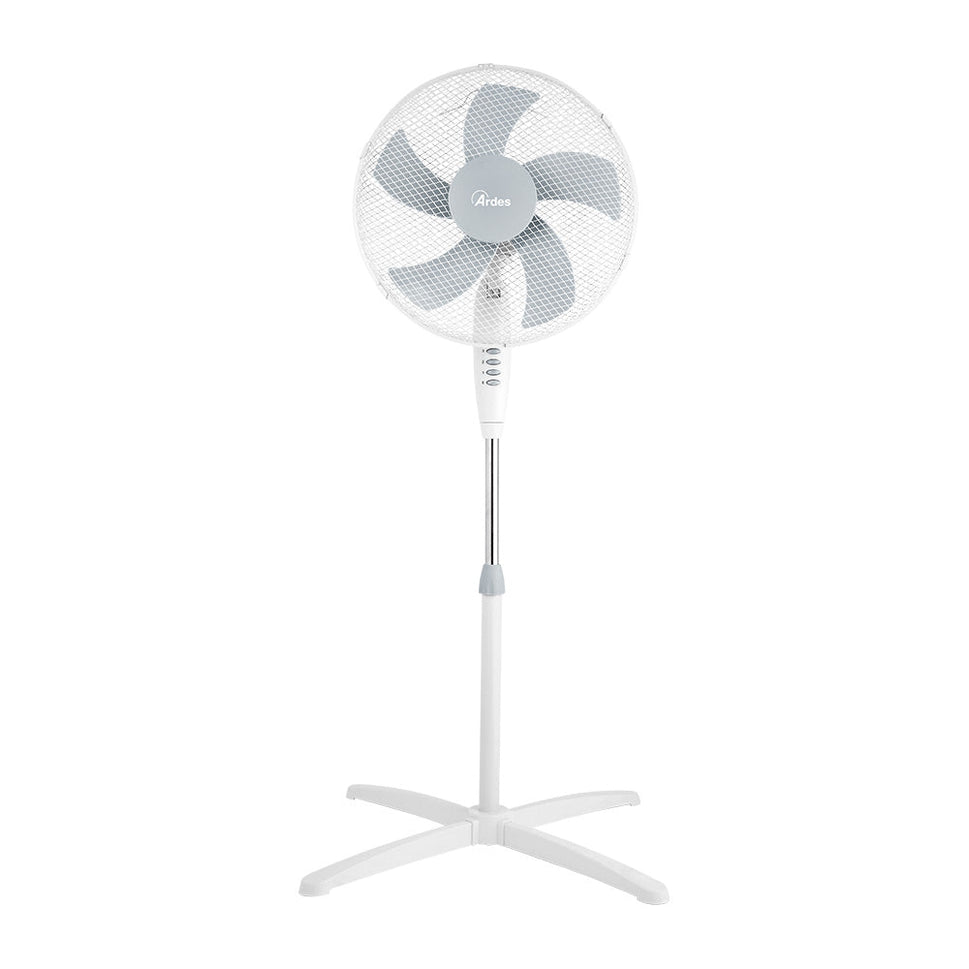 Stand Fan  STEELO, 16",50W, 5 Blades, White AR5ST40PW