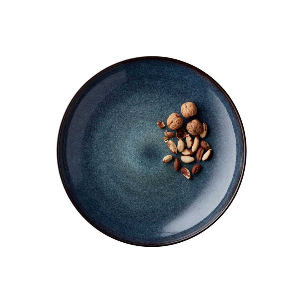 Stoneware Serving Dish 40cm Black Dark Blue (821187)
