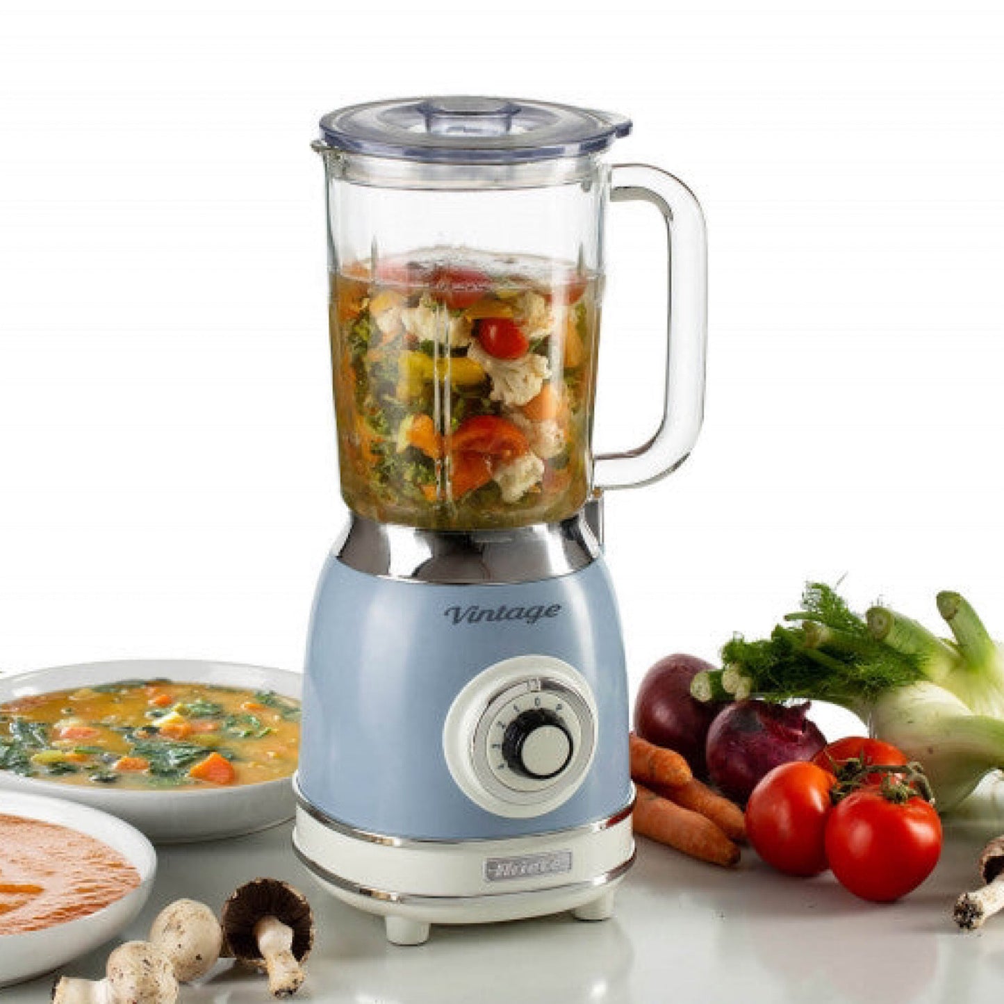 Vintage Blender With Glass Cup  1000W