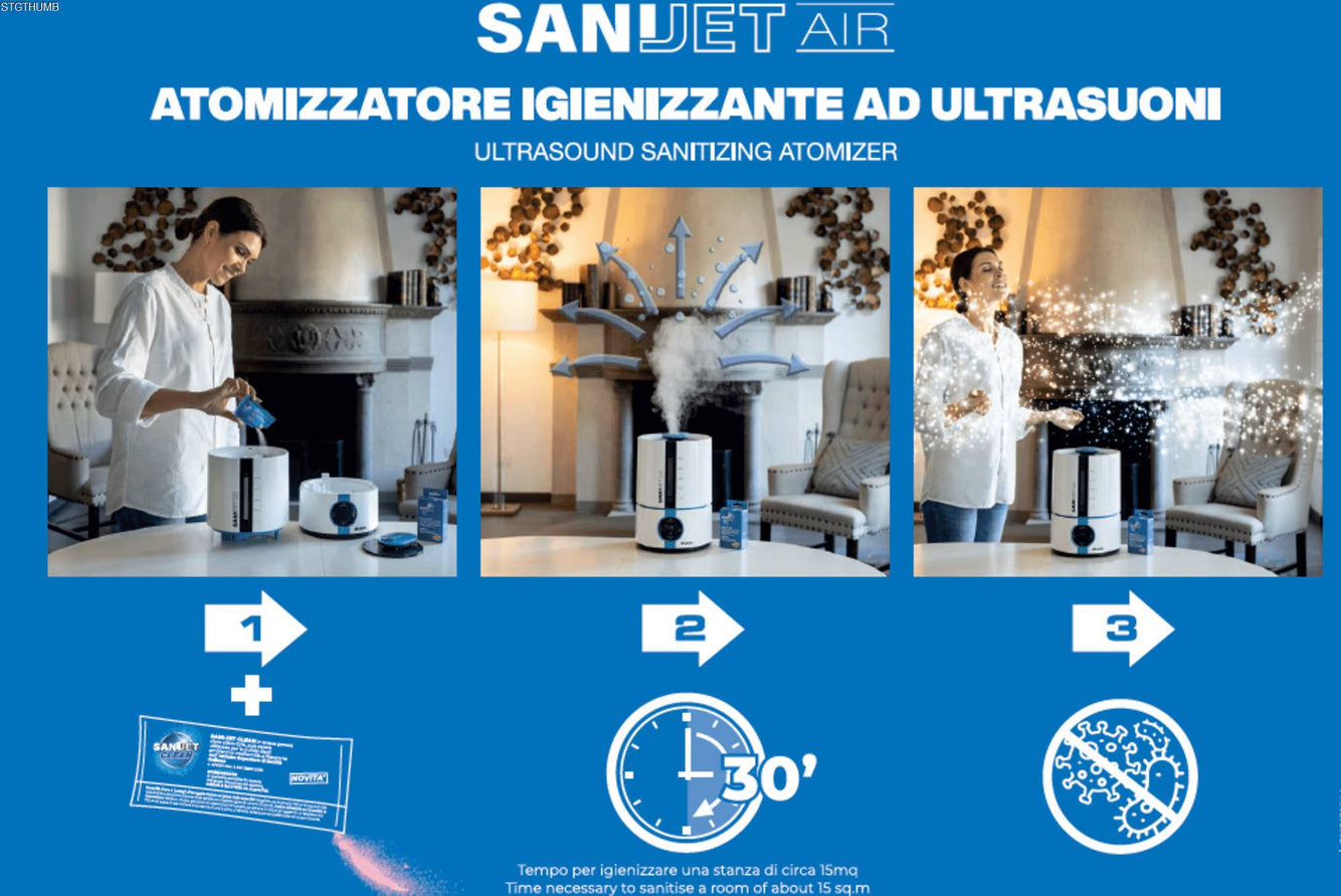 Sanijet  Air + Pack Of 10 Powder Cleaner