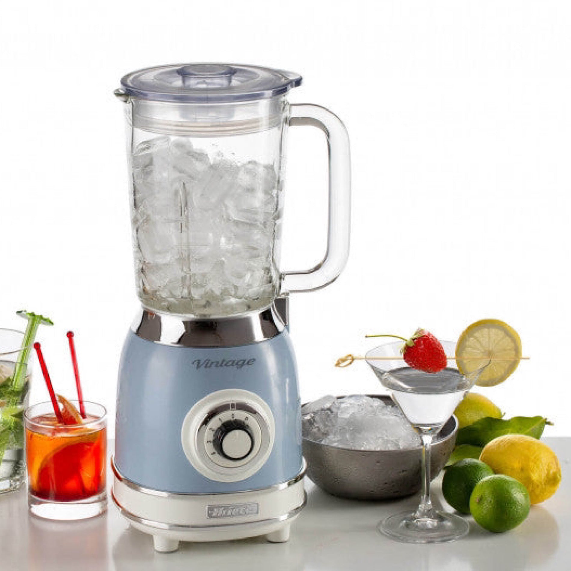 Vintage Blender With Glass Cup  1000W