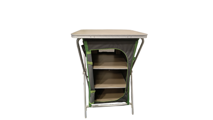 Camping shelf with interion space for optimal storage by Crivit