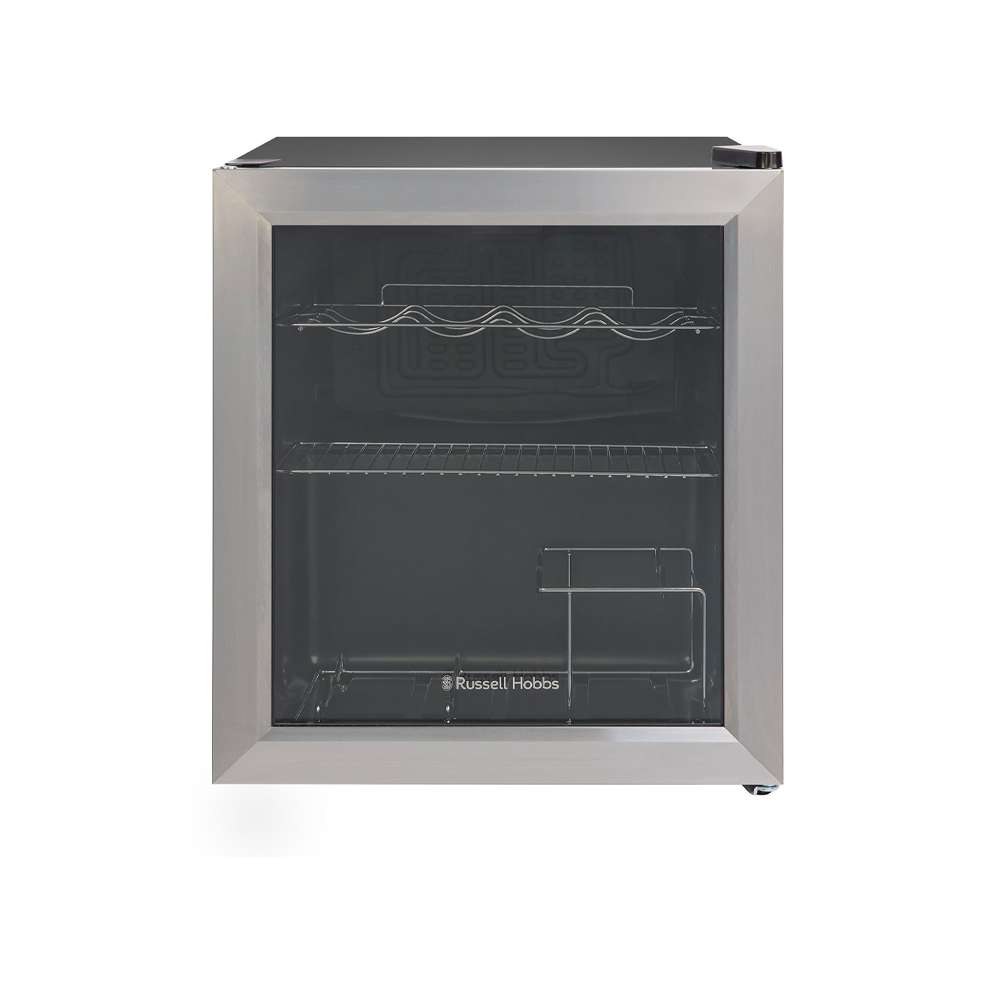 Stainless Steel Glass Door Wine Cooler By Russell Hobbs