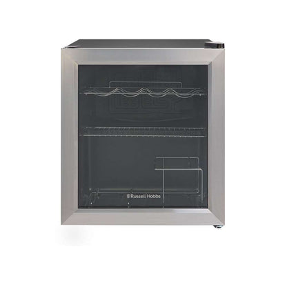 Stainless Steel Glass Door Wine Cooler By Russell Hobbs