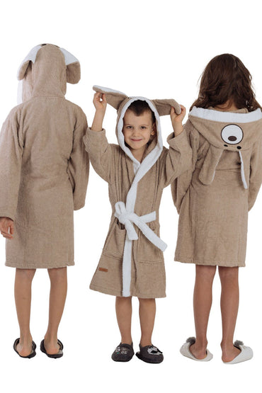 Brown Dog Bathrobe kids