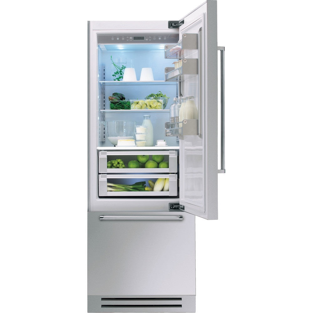 KitchenAid KCZCX 20750L Built-in Refrigerator 75cm Vertigo Stainless Steel Left 375L