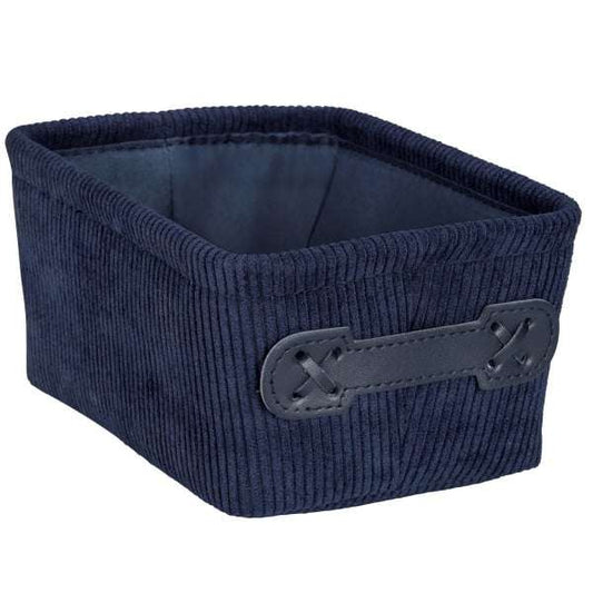 Bathroom basket Anela mini, long, dark blue (By Wenko)